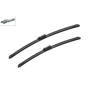 Bosch 3397007308 2x Wiper Blades (Pair) Flat / Aero type
