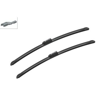Bosch 3397009052 2x Wiper Blades (Pair) Flat / Aero type