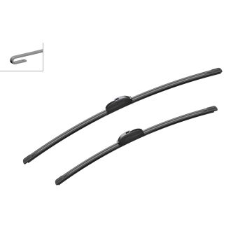 Bosch 3397007402 2x Wiper Blades (Pair) Flat / Aero type