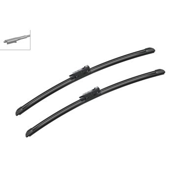 Bosch 3397009023 2x Wiper Blades (Pair) Flat / Aero type