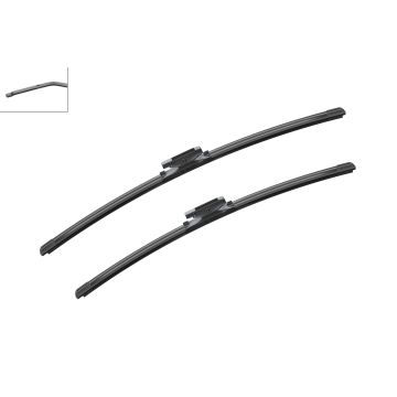 Bosch 3397007425 2x Wiper Blades (Pair) Flat / Aero type