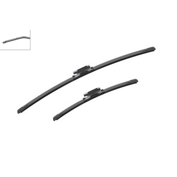 Bosch 3397007423 2x Wiper Blades (Pair) Flat / Aero type