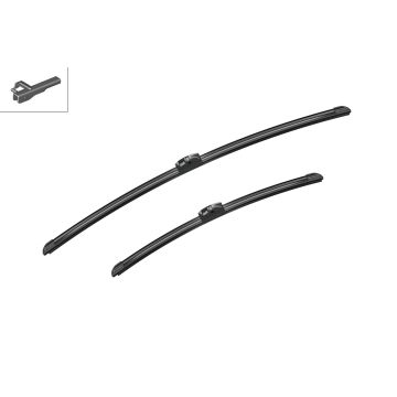 Bosch 3397007524 2x Wiper Blades (Pair) Flat / Aero type