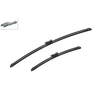Bosch 3397007539 2x Wiper Blades (Pair) Flat / Aero type