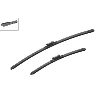 Bosch 3397007556 2x Wiper Blades (Pair) Flat / Aero type