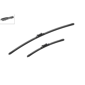 Bosch 3397007558 2x Wiper Blades (Pair) Flat / Aero type