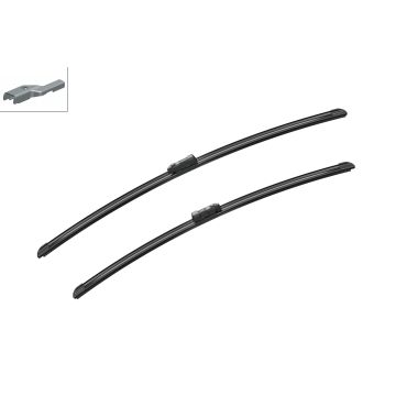 Bosch 3397007585 2x Wiper Blades (Pair) Flat / Aero type