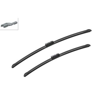 Bosch 3397007296 2x Wiper Blades (Pair) Flat / Aero type