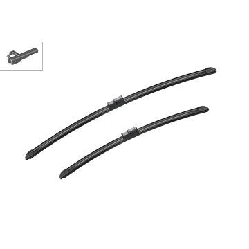 Bosch 3397118937 2x Wiper Blades (Pair) Flat / Aero type