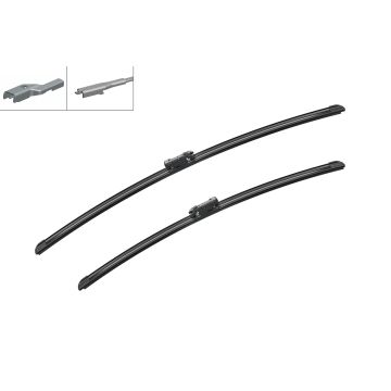 Bosch 3397118965 2x Wiper Blades (Pair) Flat / Aero type