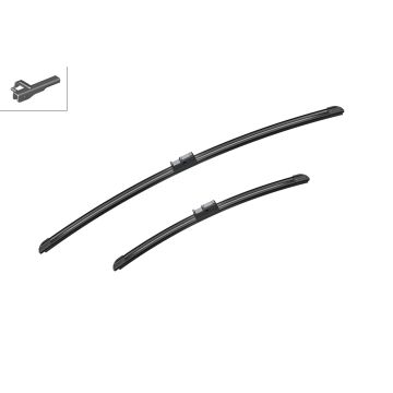 Bosch 3397118978 2x Wiper Blades (Pair) Flat / Aero type
