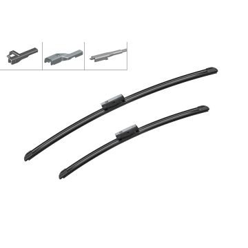 Bosch 3397007559 2x Wiper Blades (Pair) Flat / Aero type