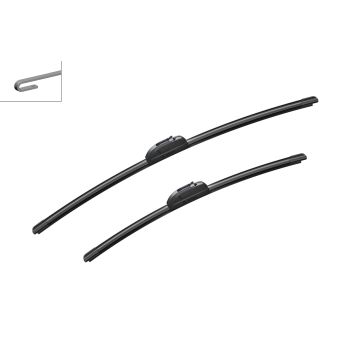 Bosch 3397007654 2x Wiper Blades (Pair) Flat / Aero type