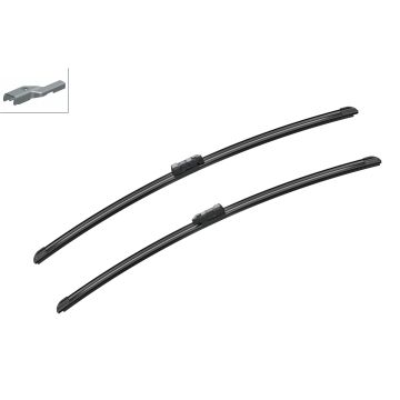 Bosch 3397007636 2x Wiper Blades (Pair) Flat / Aero type