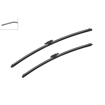 Bosch 3397007664 2x Wiper Blades (Pair) Flat / Aero type