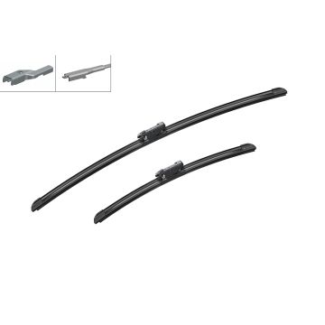 Bosch 3397007293 2x Wiper Blades (Pair) Flat / Aero type