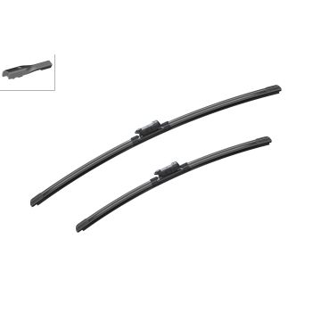 Bosch 3397007860 2x Wiper Blades (Pair) Flat / Aero type