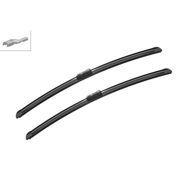 Bosch 3397009826 2x Wiper Blades (Pair) Flat / Aero type