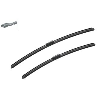 Bosch 3397007855 2x Wiper Blades (Pair) Flat / Aero type