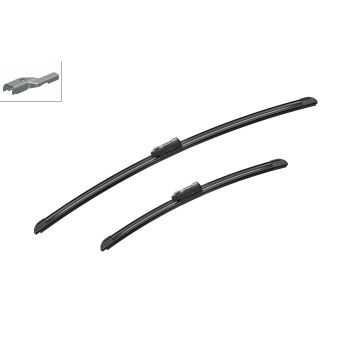 Bosch 3397007721 2x Wiper Blades (Pair) Flat / Aero type