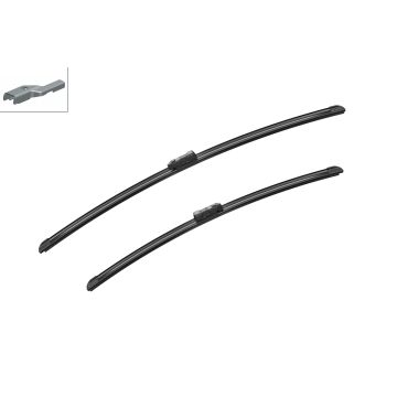 Bosch 3397007720 2x Wiper Blades (Pair) Flat / Aero type