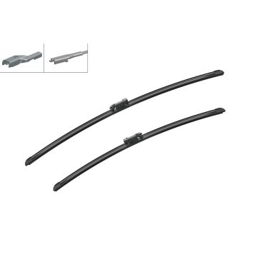 Bosch 3397007718 2x Wiper Blades (Pair) Flat / Aero type