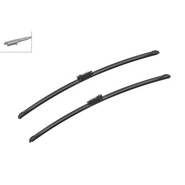 Bosch 3397014115 2x Wiper Blades (Pair) Flat / Aero type
