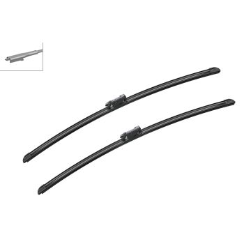 Bosch 3397014136 2x Wiper Blades (Pair) Flat / Aero type