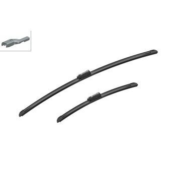 Bosch 3397014143 2x Wiper Blades (Pair) Flat / Aero type