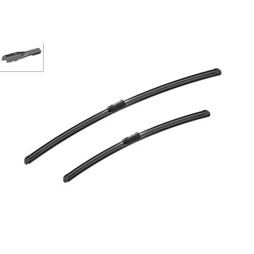 Bosch 3397007587 2x Wiper Blades (Pair) Flat / Aero type