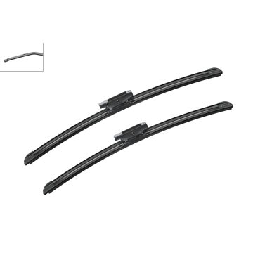 Bosch 3397007861 2x Wiper Blades (Pair) Flat / Aero type