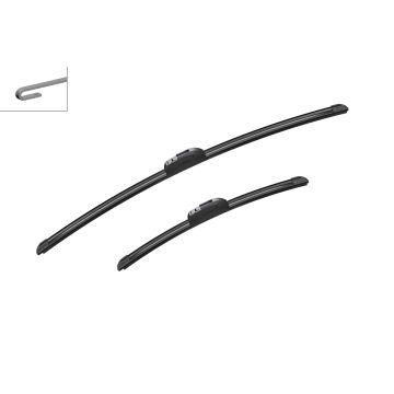 Bosch 3397014140 2x Wiper Blades (Pair) Flat / Aero type