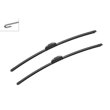 Bosch 3397009777 2x Wiper Blades (Pair) Flat / Aero type
