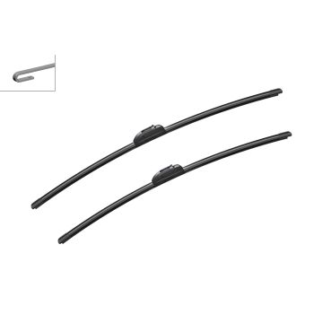 Bosch 3397007568 2x Wiper Blades (Pair) Flat / Aero type