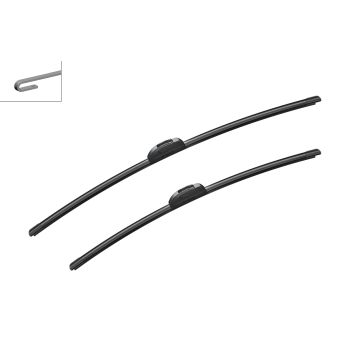 Bosch 3397007565 2x Wiper Blades (Pair) Flat / Aero type