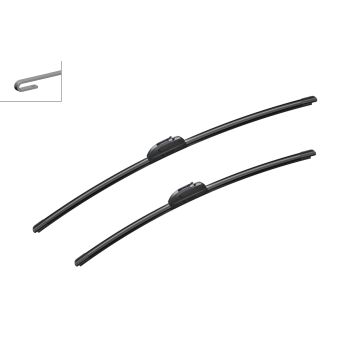 Bosch 3397007567 2x Wiper Blades (Pair) Flat / Aero type