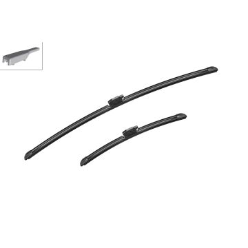 Bosch 3397014261 2x Wiper Blades (Pair) Flat / Aero type