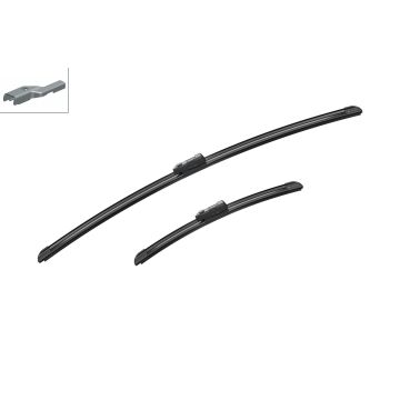 Bosch 3397014354 2x Wiper Blades (Pair) Flat / Aero type