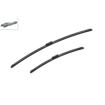 Bosch 3397014352 2x Wiper Blades (Pair) Flat / Aero type