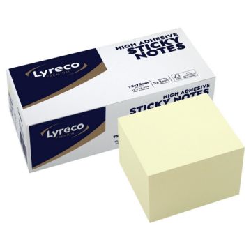 Lyreco 12953286 Premium Sticky Cube 75x75 Pack Of 2