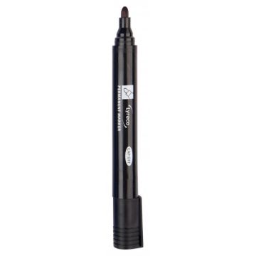 Lyreco 151158 Black Bullet Permanent Markers X10
