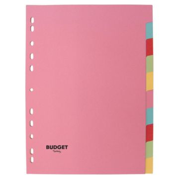 Lyreco 2519153 Assorted A4 10 Part Dividers 160gsm