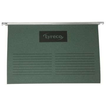 Lyreco 398311 Green Foolscap Suspension Files X50
