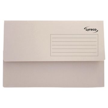 Lyreco 720975 Buff Foolscap Document Wallets X50