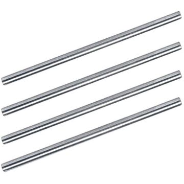 Lyreco 777537 Chrome Letter Tray Risers X4