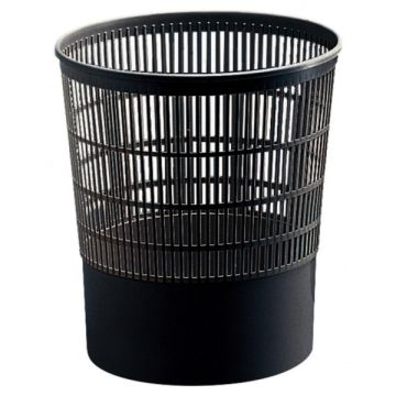 Lyreco 126629 Black Plastic Waste Bin 16ltr