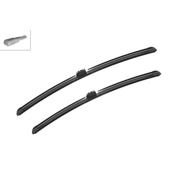 Bosch 3397014243 2x Wiper Blades (Pair) Flat / Aero type