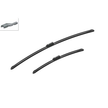 Bosch 3397014532 2x Wiper Blades (Pair) Flat / Aero type