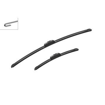 Bosch 3397014534 2x Wiper Blades (Pair) Flat / Aero type