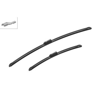 Bosch 3397014544 2x Wiper Blades (Pair) Flat / Aero type